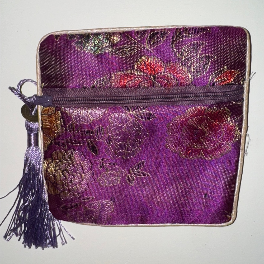 Elegant Patterned Pouch Set - Multicolor - image 5